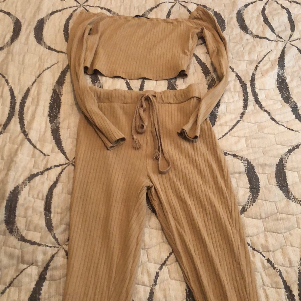 2 piece nude outfit